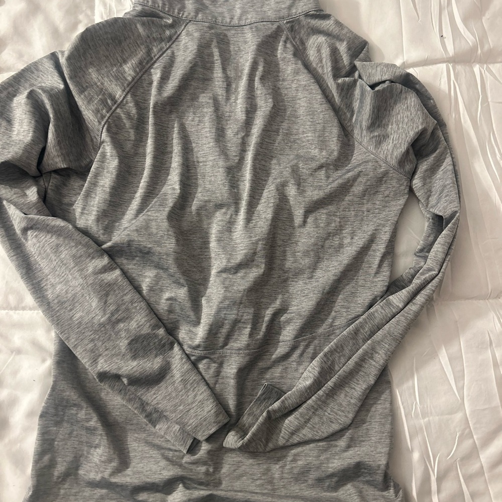 ASICS Light Gray Heather Athletic Jacket - Picture 3 of 3